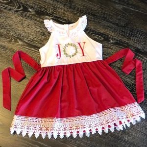 “Joy” Christmas dress